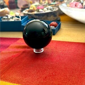 Obsidian Crystal Sphere